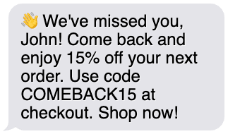 customer engagement text message